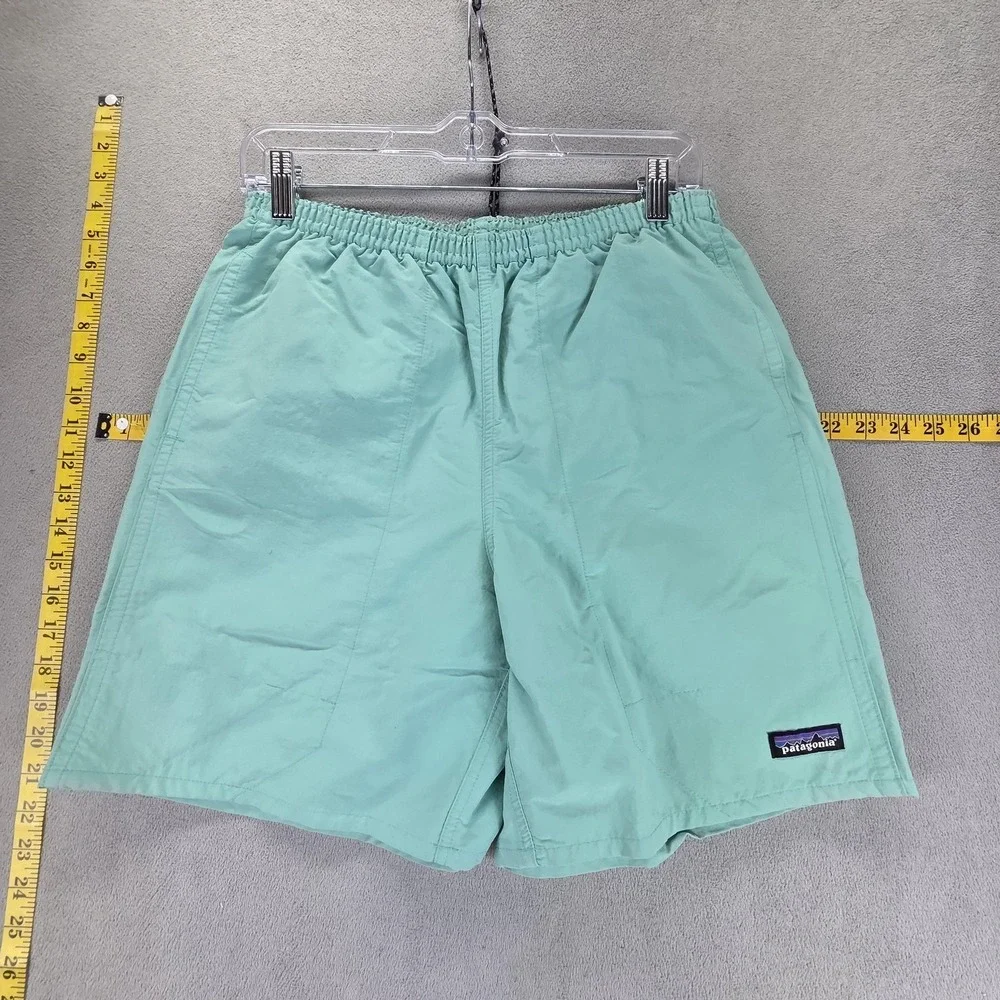 Patagonia Shorts Mens Small Green NetPlus Shells Swim Trunks‎ Lined Drawstring
